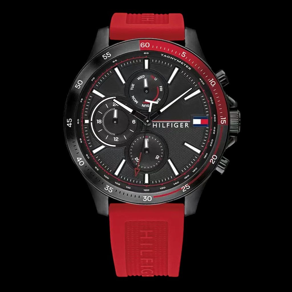 Tommy Hilfiger Original Automático – Rojo 46mm